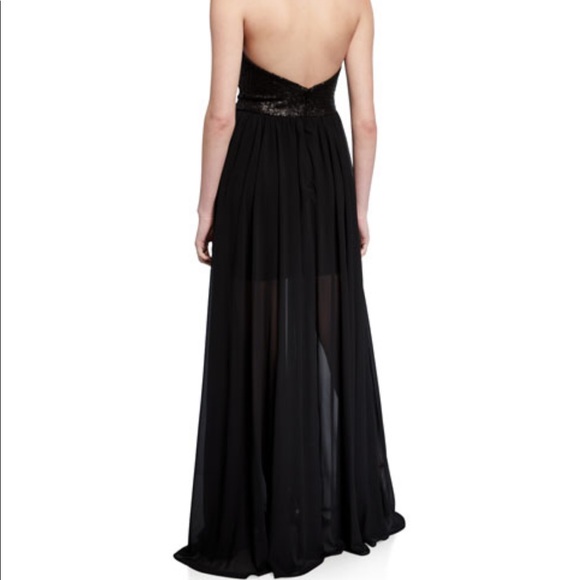 Dress The Population Black Farah Sequin Gown Prom - Picture 2 of 8
